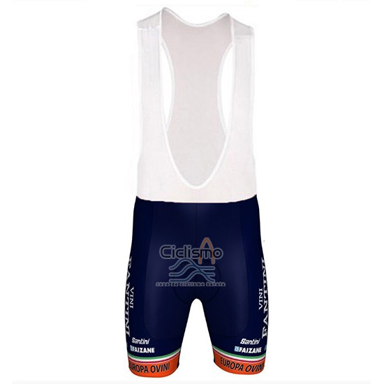 Nippo Vini Fantini Ropa Ciclismo Culotte Corto 2018 Hombre Mangas Cortas APagado Azul